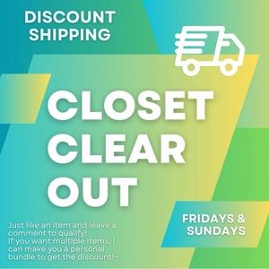Friday & Sunday $9.99 shipping & price drops up to 30% off!